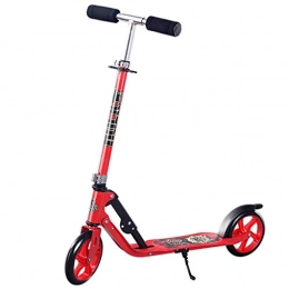 XUEYING-KickScooter Scooter XUEYING-KickScooter Children's Scooter 6-12 Years Old Male And Female Children's Youth Single-legged Folding Adult Two-wheeled Scooter (color : RED)