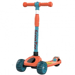 YaMangShe Three-wheeled scooter 3 in 1 kick sports scooter with height-adjustable handlebar seat for children 3-10 years old