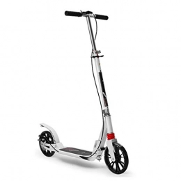 YF-Mirror Scooter YF-Mirror Foldable Street Kick Scooter for Kids 8 Years and Up, Boys, Children, Teens, Folding Scooter with Front / Rear Brake, 200MM PU Wheels & Height Adjustment, 100Kg Capacity, White