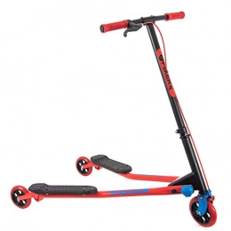 Yvolution Scooter Yvolution Y Fliker A3| Foldable Drifting Swing Scooter for Kids Age 7+ Years (Red)