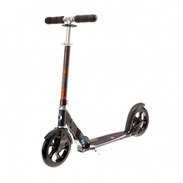 ZHZHUANG Scooter ZHZHUANG Scooter Big Wheel 2 Wheel Foldable Scooter with Brake Bike-Style Grips Lightweight Alloy Deck for Youth and Adult Freestyle Kick Scooter, B