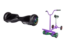 ZIMX Scooter BLACK - ZIMX HB2 HOVERBOARD SWEGWAY SEGWAY WITH LED WHEELS UL2272 CERTIFIED + HOVEBIKE PURPLE