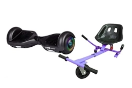 ZIMX Scooter BLACK - ZIMX HB2 HOVERBOARD SWEGWAY SEGWAY WITH LED WHEELS UL2272 CERTIFIED + HOVERKART HK5 PURPLE