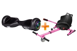 ZIMX Scooter BLACK - ZIMX HOVERBOARD SWEGWAY SEGWAY WITH LED WHEELS UL2272 CERTIFIED + HOVERKART HK4 PINK