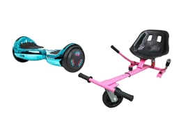 ZIMX Scooter BLUE / TURQUOISE CHROME - ZIMX BLUETOOTH HOVERBOARD SEGWAY WITH LED WHEELS UL2272 CERTIFIED + HK5 PINK