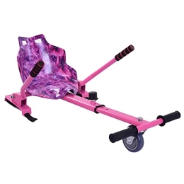CNOPT MACTEP Hoverkart Go Kart Balancing for Hoverboard Self Balance Scooter Hover Cart Board, Adjustable Length for 6.5 8 10 inch Segway (Pink Galaxy)