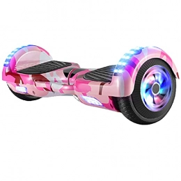  Self Balancing Segway Electric Scooter Hoverboard Self Balancing LED 400W Dual Motors 6.5 Inch Puncture Proof Tires 360 Degree Rotation Lightweight, Pink