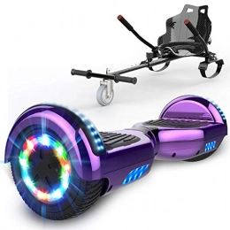 GEARSTONE Scooter GEARSTONE 6.5 inch Hoverboard Segway with Hoverkart，Electric Scooter Self-Balance Scooter E Scooter for Children and Teenagers