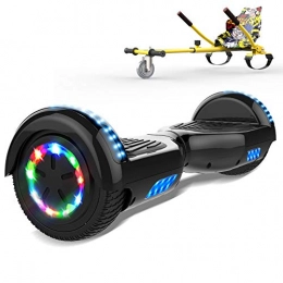 GEARSTONE Self Balancing Segway GEARSTONE 6.5 inch Hoverboard with Hoverkart，Electric Scooter Self-Balance Scooter E Scooter for Children and Teenagers