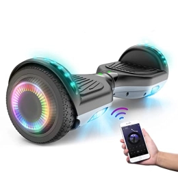 SISGAD Self Balancing Segway Hoverboard for Kids, 6.5" Self Balancing Electric Scooter with Bluetooth and LED Lights, Off Road Adult Hoverboard