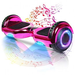  Self Balancing Segway Hoverboard-Hoverboard for Kids, 6.5-Inch Two-Wheel Self-Balancing Hoverboard, With Bluetooth and LED Flashing Lights, Suitable for Children Aged 6-12 (Pink)