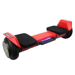  Self Balancing Segway Hoverboard Self Balancing electric Scooter Adult and children smart balance somatosensory thinking twist Scooter with bluetooth music and light, Red