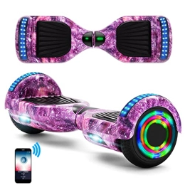 E-RIDES Self Balancing Segway Hoverboards 6.5 Inch Galaxy Pink, Hoverboard for Kids with Bluetooth Speaker, Self-Balancing Electric Scooters LED Lights 500W Motor Key UK Charger, Hover Board Kids Chrsitmas Birthday Gift