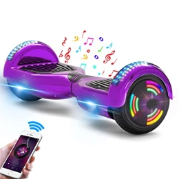 E-RIDES Scooter Hoverboards 6.5 Inch Self-Balancing Scooters with LED Lights Bluetooth Speaker, Hoverboard for Kids Adults, Smart Balance 2 Wheels Hover Scooter Board, Gifts for Children Teenagers Birthday Christmas