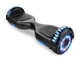 Hoverboards for kid, Self Balance Scooter 6.5 Inches LED with Lights and Bluetooth Speaker Best Gifts for Kids (Carbon black)