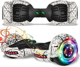 AOKLEY Scooter Hoverboards Hoverboard, Built-in Bluetooth Speaker, 6.5" LED Wheels & Headlight Self Balancing Scooter (Color : E)