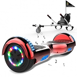MARKBOARD Self Balancing Segway MARKBOARD Self Balancing Scooter, Self Balance Scooter with Hoverkart 6.5" Hoverboards for kids, Built-in Colorful Wheel LED Lights, with Go-kart Seat Suitable for kids and Teenagers
