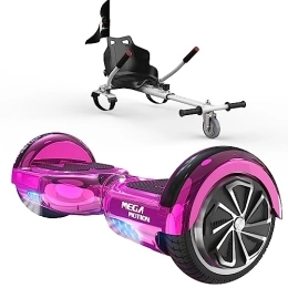 Unknown Scooter Mega Motion Unisex's JD1, Chrome Rose Red+White Hoverkart, ONE Size