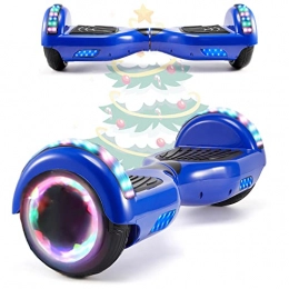 MJK Self Balancing Segway MJK 6.5'' Hoverboard Self Balancing Electric Scooter Off Road Electric Scooter Segway with Bluetooth, UK Charger and LED Lights for Kids and Adults (Blue)