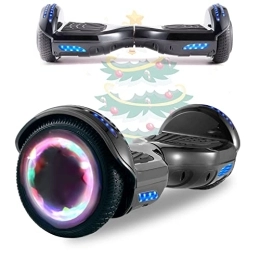 MJK Self Balancing Segway MJK 6.5'' Hoverboard Self Balancing Electric Scooter Off Road Electric Scooter Segway with Bluetooth, UK Charger and LED Lights for Kids and Adults (S-Grey)