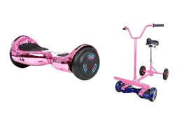 ZIMX Self Balancing Segway PINK CHROME - ZIMX BLUETOOTH HOVERBOARD SEGWAY WITH LED WHEELS UL2272 CERTIFIED + HOVEBIKE BLACK PINK