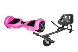 ZIMX Scooter PINK - ZIMX HB2 HOVERBOARD SWEGWAY SEGWAY WITH LED WHEELS UL2272 CERTIFIED + HOVERKART HK5 BLACK