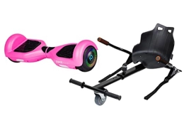 ZIMX Scooter PINK - ZIMX HOVERBOARD SWEGWAY SEGWAY WITH LED WHEELS UL2272 CERTIFIED + HOVERKART HK4 BLACK