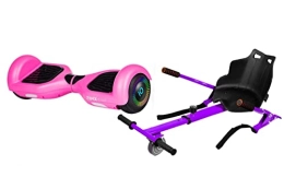 ZIMX Scooter PINK - ZIMX HOVERBOARD SWEGWAY SEGWAY WITH LED WHEELS UL2272 CERTIFIED + HOVERKART HK4 PURPLE