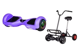 ZIMX Scooter PURPLE - ZIMX HB2 HOVERBOARD SWEGWAY SEGWAY WITH LED WHEELS UL2272 CERTIFIED + HOVEBIKE BLACK