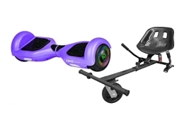 ZIMX Scooter PURPLE - ZIMX HB2 HOVERBOARD SWEGWAY SEGWAY WITH LED WHEELS UL2272 CERTIFIED + HOVERKART HK5 BLACK