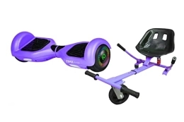 ZIMX Scooter PURPLE - ZIMX HB2 HOVERBOARD SWEGWAY SEGWAY WITH LED WHEELS UL2272 CERTIFIED + HOVERKART HK5 PURPLE