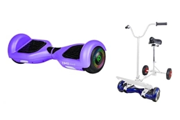 ZIMX Scooter PURPLE - ZIMX HOVERBOARD SWEGWAY SEGWAY WITH LED WHEELS UL2272 CERTIFIED + HOVEBIKE WHITE