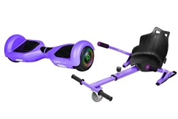 ZIMX Scooter PURPLE - ZIMX HOVERBOARD SWEGWAY SEGWAY WITH LED WHEELS UL2272 CERTIFIED + HOVERKART HK4 PURPLE
