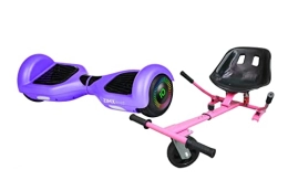 ZIMX Scooter PURPLE - ZIMX HOVERBOARD SWEGWAY SEGWAY WITH LED WHEELS UL2272 CERTIFIED + HOVERKART HK5 PINK