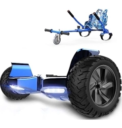 RCB Scooter RCB Hoverboards SUV Hoverboard with APP Control, All Terrain 8.5 '' Hummer with Bluetooth + Hoverkart Go Kart for Self-Balanced Hoverboards, Gift for Kid and Adult (FW-S65A)