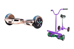 ZIMX Self Balancing Segway ROSE GOLD CHROME - ZIMX BLUETOOTH HOVERBOARD SEGWAY WITH LED WHEELS UL2272 CERTIFIED + HOVEBIKE PURPLE