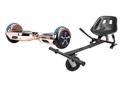 ZIMX Scooter ROSE GOLD CHROME - ZIMX CB3A BLUETOOTH HOVERBOARD SEGWAY WITH LED WHEELS UL2272 CERTIFIED + HK5 BLACK