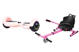 ZIMX Self Balancing Segway ROSE GOLD - ZIMX HOVERBOARD SWEGWAY SEGWAY WITH LED WHEELS UL2272 CERTIFIED + HOVERKART HK4 PINK