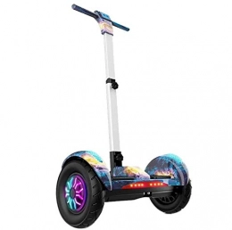 SCYMYBH Self Balancing Segway SCYMYBH Smart Self Balance Electric Scooter 10" Self Balancing Scooter Two Wheel With Bluetooth Speaker, Flashing Wheels, Safety Handrail With Adjustable Length For Kids And Adults (Color : B)