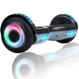 SISGAD Self Balancing Segway SISGAD Hoverboard for Kids, 6.5" Hoverboard Self Balancing Electric Scooter All Terrain Hoverboard Off-road Board with LED Light for Kids and Adults-with Bluetooth