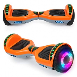 SISIGAD Scooter SISIGAD Hoverboard with Bluetooth Speaker and Led Lights, Smart 6.5” Self-Balancing Electric Scooter for Kids and Teenagers