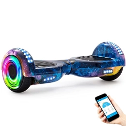 V-CALM Scooter V-CALM Hoverboards, Hoverboards for kids, Self balancing scooter with Bluetooth Speaker, Electric Scooter, 6.5" Segway Hoverboard, LED lights, Gift for kids. (Blue galaxy)