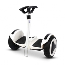 YLCJ Self Balancing Segway YLCJ 10-inch Smart Hoverboard with Foot Pole, Self-Balacing Electric Scooter for Adults and Kids, Balancing Car, Bluetooth / LED Lights / Load 120KG-white_54V