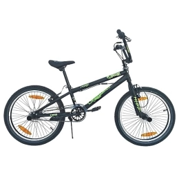 VDP vélo VDP Vélo BMX Freestyle - Unisexe - Madd Freestyle - 20" - Hauteur du cadre : 24 cm - Frein rotor à 360° - 4 pegs - Protection de chaîne et roue libre - 2 freins