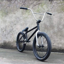 SWORDlimit BMX Vélo BMX 20 pouces, style libre pour les cyclistes de niveau débutant à avancé, châssis haute performance avec capacité d'absorption des chocs et absorption des chocs 4130, engrenage BMX 25x9T, noir