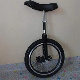 JUIANG vélo 16 Pouces avec siège réglable en Hauteur monocycle - Jante en Alliage d'aluminium audacieuse One Monocycle - Solide et Durable Monocycle vélo - pour Les Enfants de 1.2 à 1.4 mètres 16 inch Black