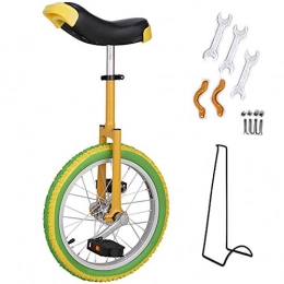 GJZhuan vélo 18" Adulte Entraneur Monocycle, for Hommes / Femmes / Enfants Big for Dbutants Enfants Adultes Exercice Fun Fitness, Rglable Monocycle (Color : Green)