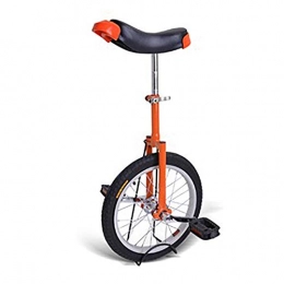 AHAI YU Monocycles AHAI YU 20"Vélo de monocycle de 20" Big Kids / Adultes, Pinceau de siège réglable, Vélo de Roue de Pneu pour équilibrer Exercice de Cyclisme (Color : Orange)