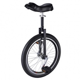 AHAI YU Monocycles AHAI YU Black Balance Trunicycles pour garçon / Hommes Adolescents / Papa / débutant, vélo à vélo de Jante Anti-patiné - 16 / 18 / 20 '' Wheel, Meilleur Cadeau d'anniversaire (Size : 20INCH Wheel)