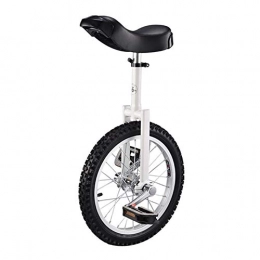 AHAI YU vélo AHAI YU Enfants / Adultes / Adolescents monocycle, Effort de Cyclisme des pneus Anti-pneus, avec Jante d'alliage et Stand, Charge de vélo de Roue 150kg / 330lbs (Color : White, Size : 18INCH)